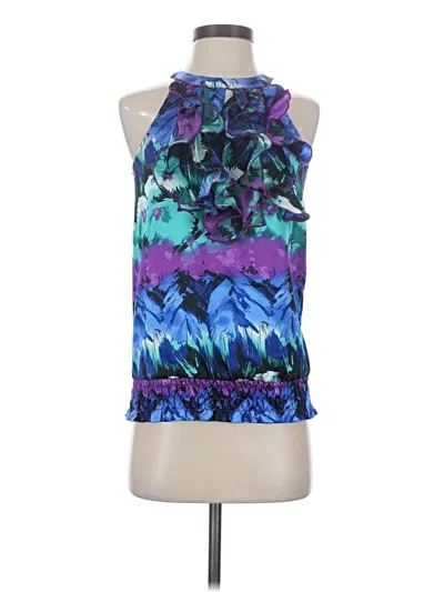 Pre-owned The Limited Sleeveless Blouse In Blue
