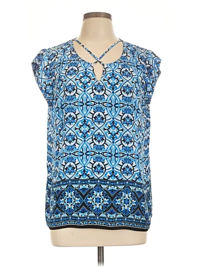 Pre-owned The Limited Sleeveless Blouse In Blue