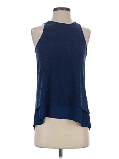 Pre-owned The Limited Sleeveless Blouse In Blue