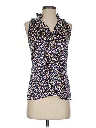 Pre-owned The Limited Sleeveless Blouse In Blue