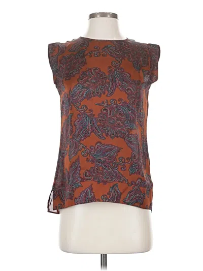 Pre-owned The Limited Sleeveless Blouse In Brown