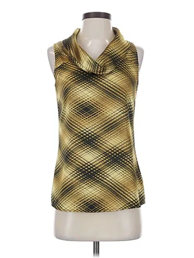 Pre-owned The Limited Sleeveless Blouse In Gold