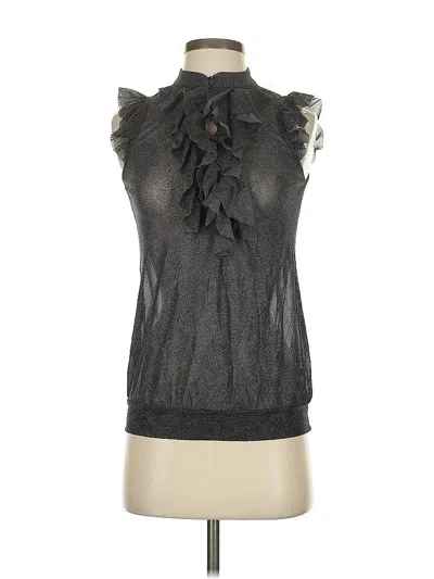 Pre-owned The Limited Sleeveless Blouse In Gray