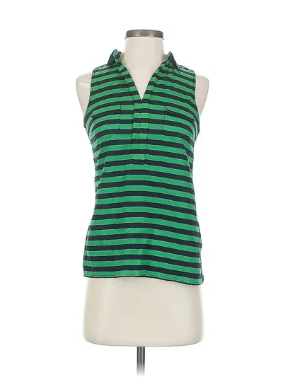 Pre-owned The Limited Sleeveless Blouse In Green