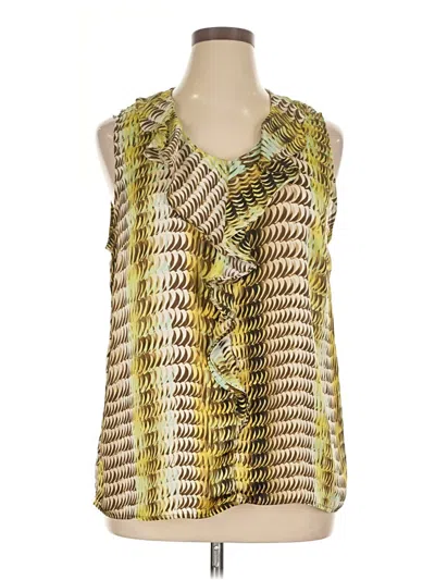 Pre-owned The Limited Sleeveless Blouse In Green