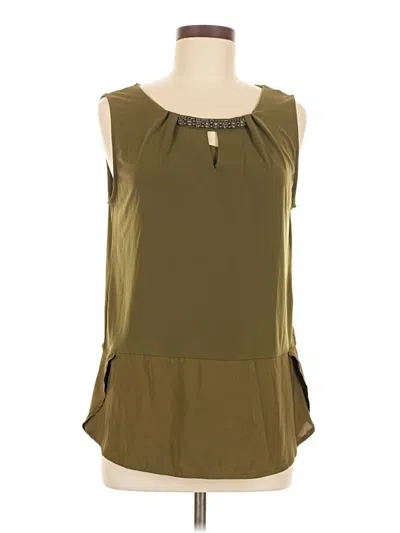 Pre-owned The Limited Sleeveless Blouse In Green