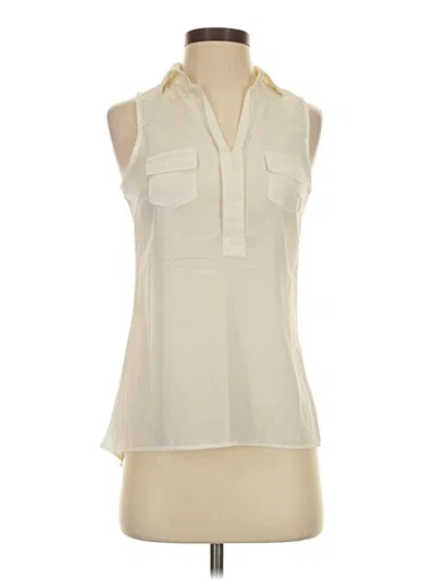 Pre-owned The Limited Sleeveless Blouse In Ivory