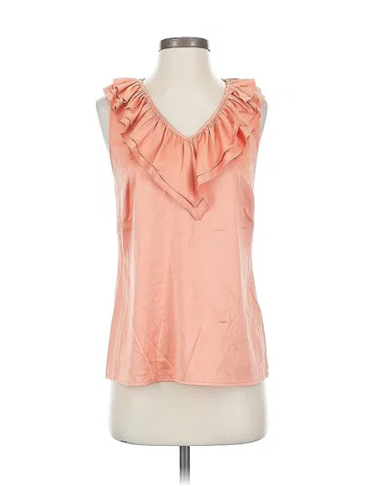 Pre-owned The Limited Sleeveless Blouse In Orange