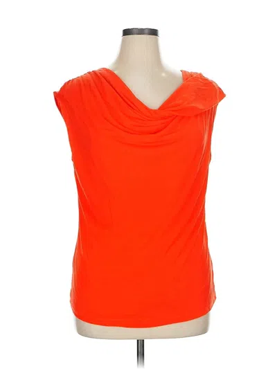 Pre-owned The Limited Sleeveless Blouse In Orange