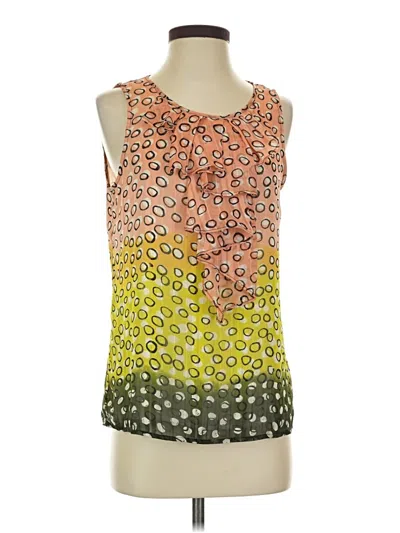 Pre-owned The Limited Sleeveless Blouse In Orange