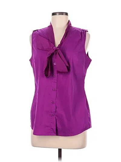 Pre-owned The Limited Sleeveless Blouse In Purple