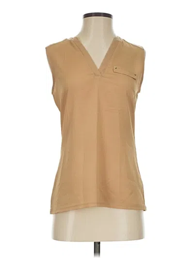 Pre-owned The Limited Sleeveless Blouse In Tan