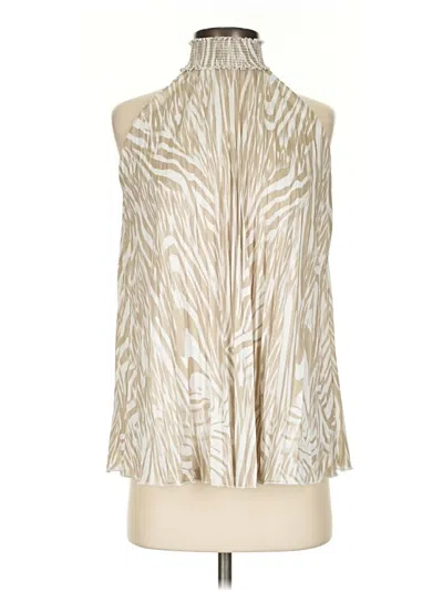 Pre-owned The Limited Sleeveless Blouse In Tan