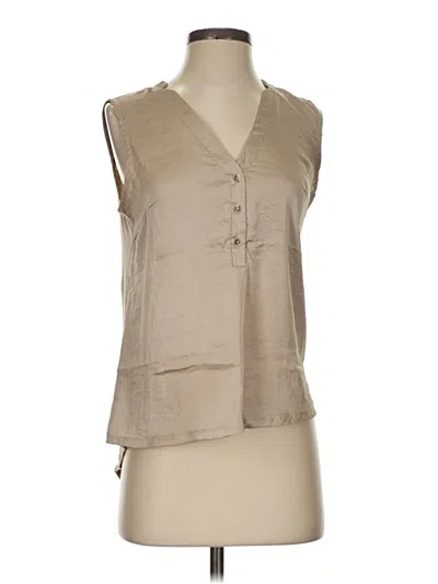 Pre-owned The Limited Sleeveless Blouse In Tan