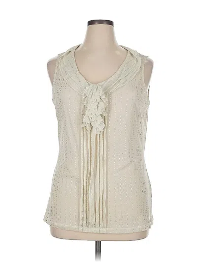 Pre-owned The Limited Sleeveless Blouse In White