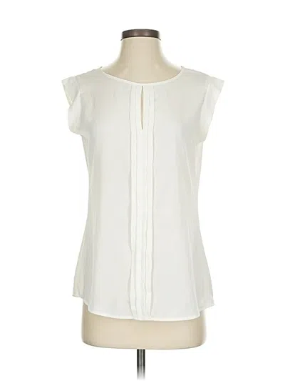 Pre-owned The Limited Sleeveless Blouse In White
