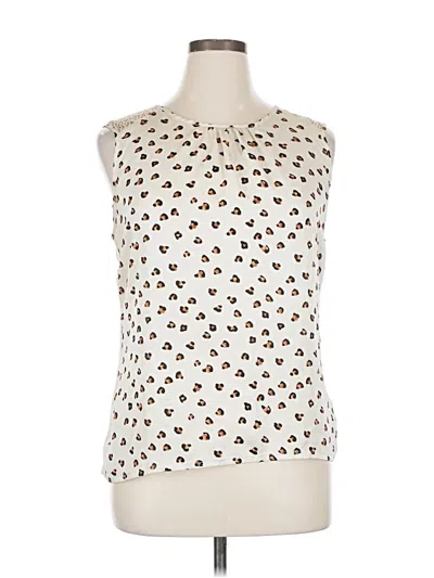 Pre-owned The Limited Sleeveless Blouse In White
