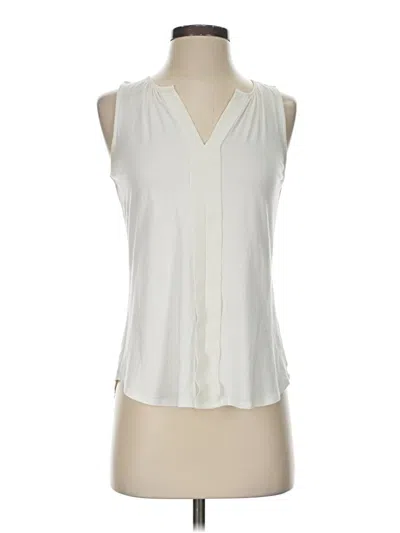 Pre-owned The Limited Sleeveless Blouse In White
