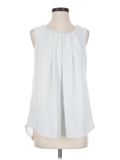 Pre-owned The Limited Sleeveless Blouse In White