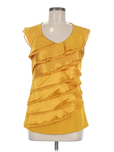Pre-owned The Limited Sleeveless Blouse In Yellow
