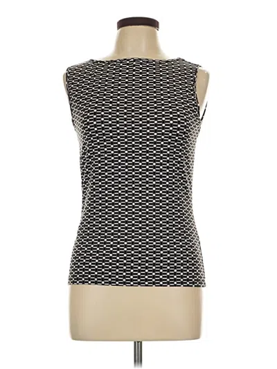 Pre-owned The Limited Sleeveless Top Black Boatneck Tops