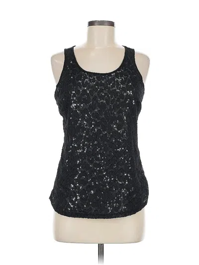 Pre-owned The Limited Sleeveless Top Black Halter Neckline Tops