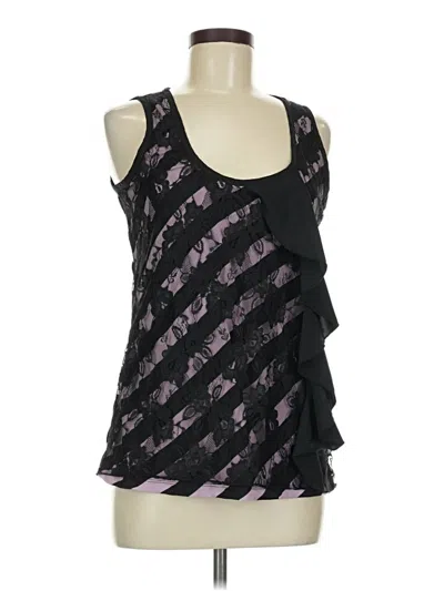 Pre-owned The Limited Sleeveless Top Black One Shoulder Neckline Tops