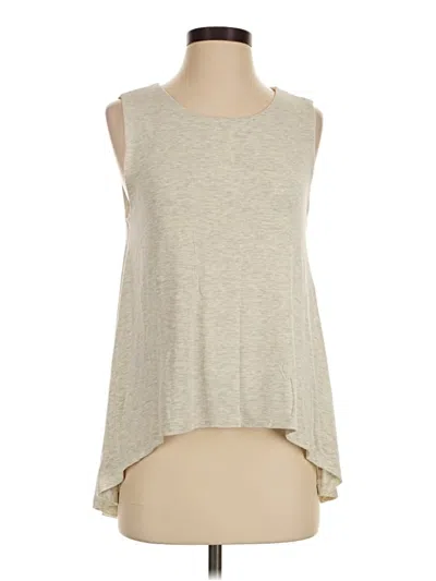 Pre-owned The Limited Sleeveless Top Gray Crew Neck Tops
