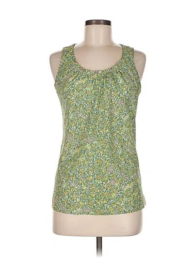 Pre-owned The Limited Sleeveless Top Green Halter Neckline Tops