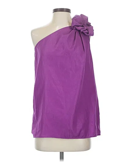 Pre-owned The Limited Sleeveless Top Purple One Shoulder Neckline Tops