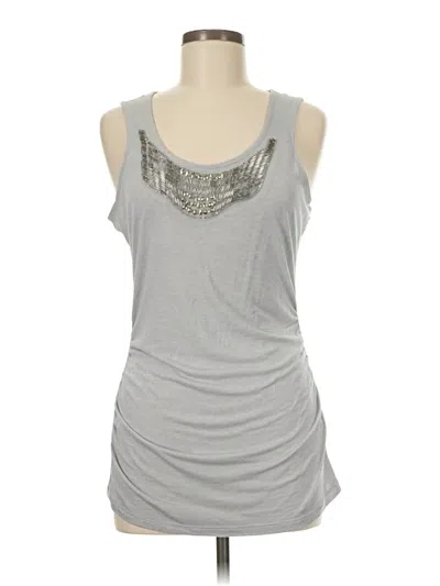 Pre-owned The Limited Sleeveless Top Silver Scoop Neck Tops