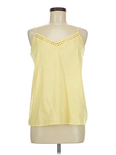Pre-owned The Limited Sleeveless Top Yellow Halter Neckline Tops