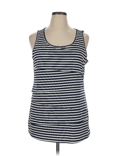 Pre-owned The Limited Tank Top Blue Halter Neckline Tops