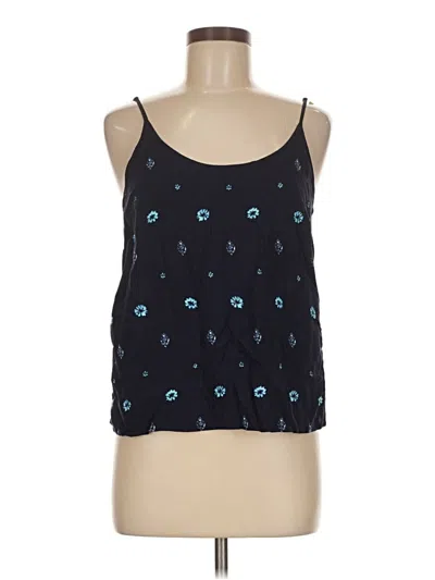 Pre-owned The Limited Tank Top Blue Halter Neckline Tops
