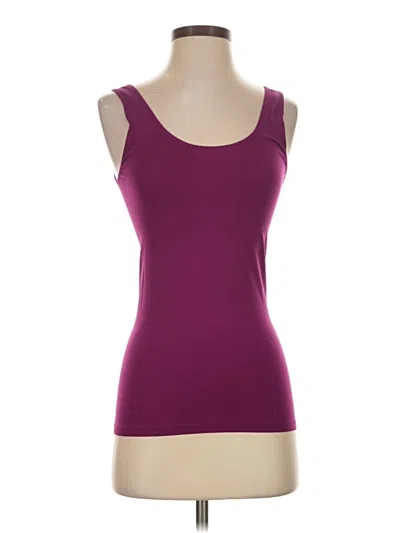 Pre-owned The Limited Tank Top Burgundy Strapless Neckline Tops