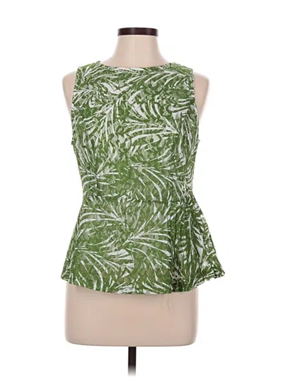 Pre-owned The Limited Tank Top Green Halter Neckline Tops