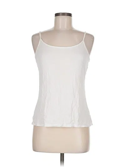 Pre-owned The Limited Tank Top Ivory Halter Neckline Tops In White