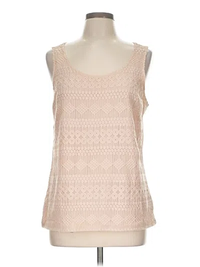 Pre-owned The Limited Tank Top Ivory Square Neckline Tops