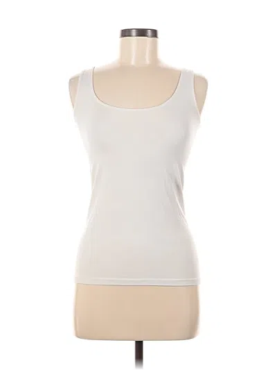 Pre-owned The Limited Tank Top Ivory Strapless Neckline Tops In White