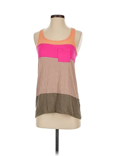 Pre-owned The Limited Tank Top Pink Square Neckline Tops