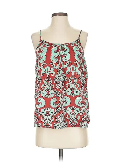 Pre-owned The Limited Tank Top Red Halter Neckline Tops