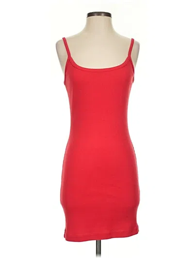 Pre-owned The Limited Tank Top Red Strapless Neckline Tops