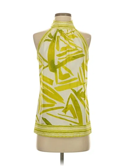 Pre-owned The Limited Tank Top Yellow Halter Neckline Tops