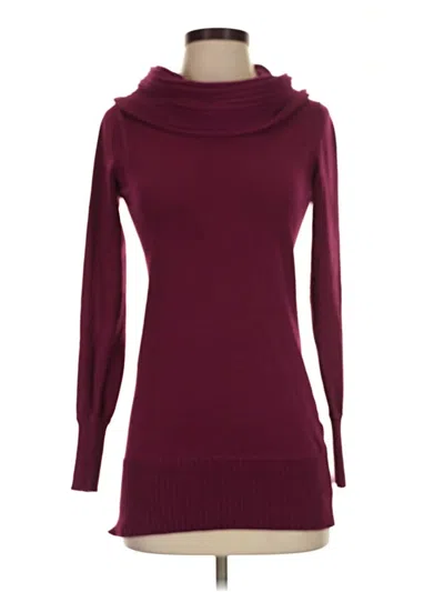 Pre-owned The Limited Turtleneck Sweater In Burgundy