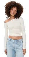 The Line By K Adrira Top Vanilla In White