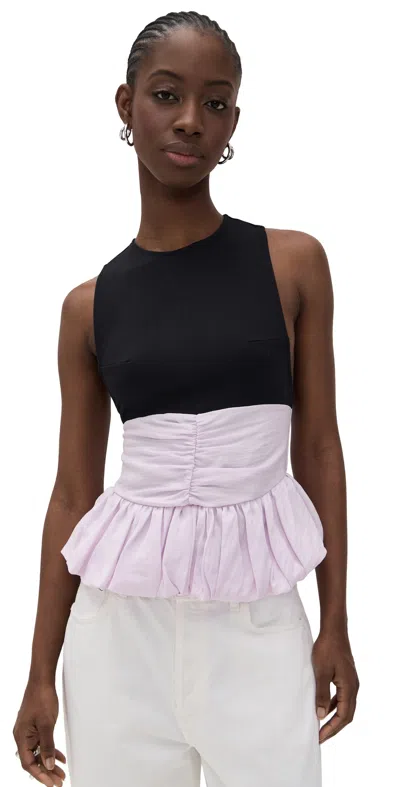 The Line By K Arden Top Black/lilac