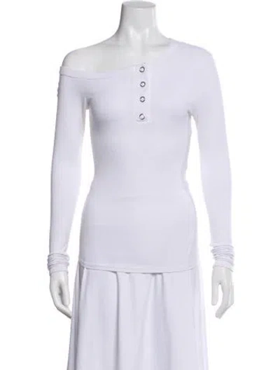 Pre-owned The Line By K Asymmetrical Long Sleeve Top In Multi