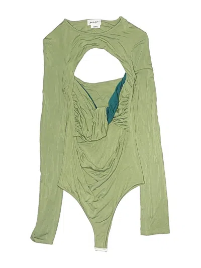 Pre-owned The Line By K Bodysuit In Green