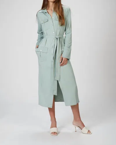 Pre-owned The Line By K Bree Trench Dress For Women In Spirulina