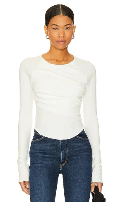The Line By K Cathal T Shirt In White